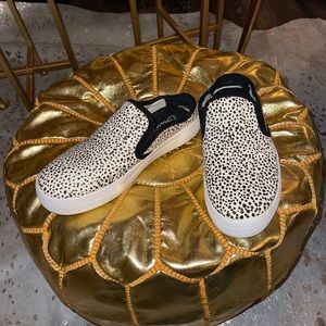 Naughty monkey cheetah sneaker slides